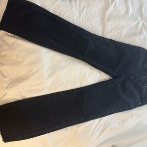 Wrangler black denim straight leg jeans